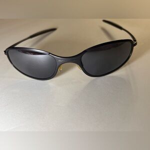 OAKLEY Vintage A Wire Gunmetal Black Iridium Sunglasses - UNISEX, A Wire Thick